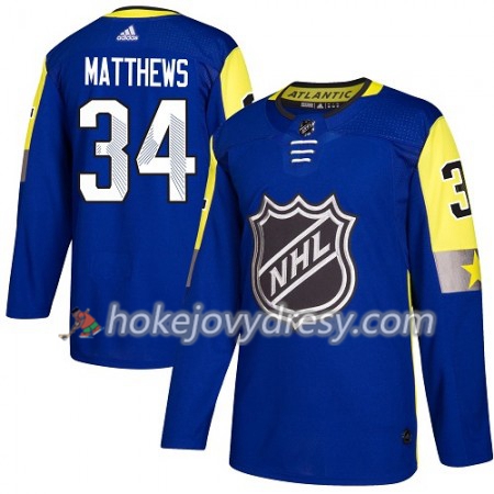 Pánské Hokejový Dres Toronto Maple Leafs Auston Matthews 34 2018 NHL All-Star Atlantic Division Adidas Royal Modrá Authentic